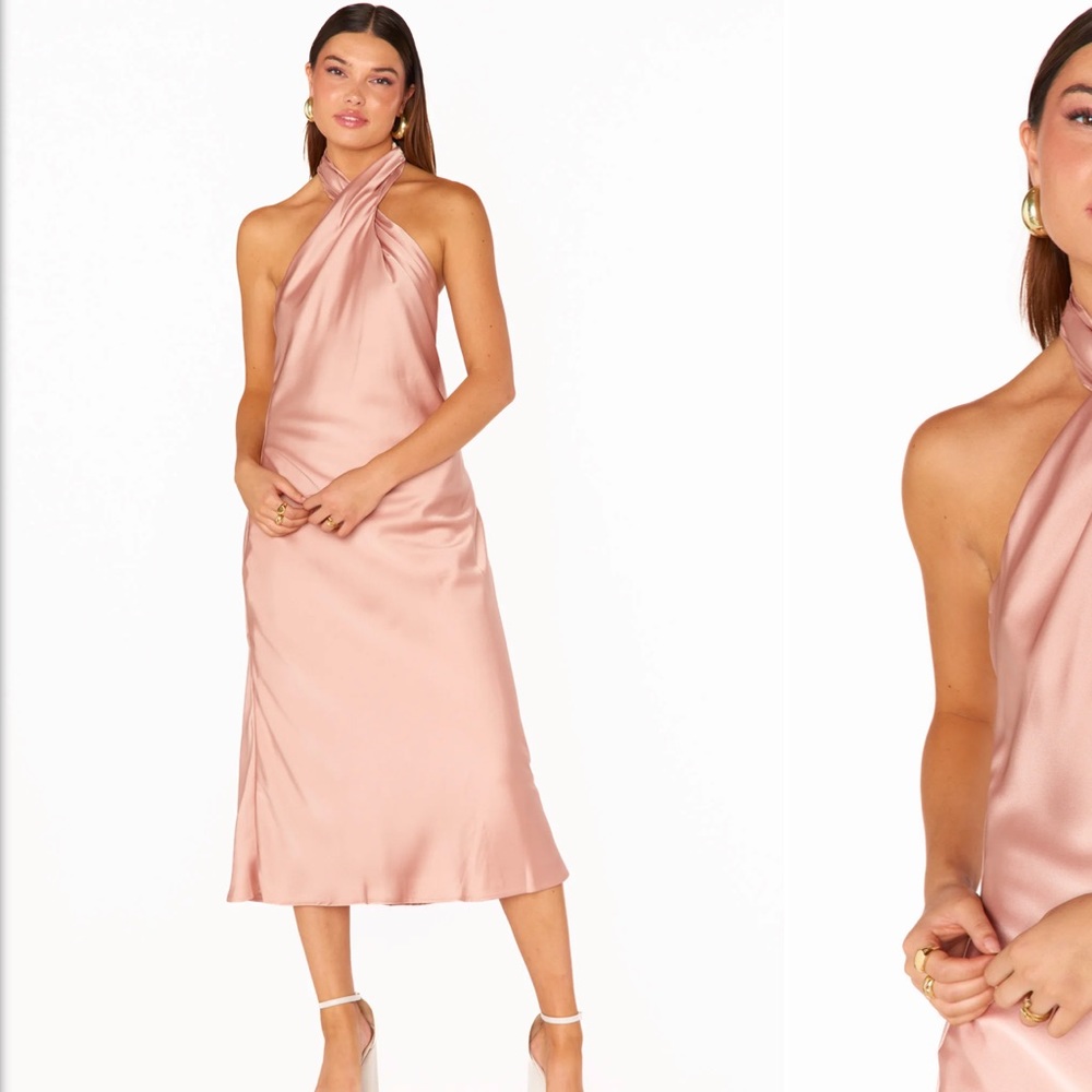 Jasmine Halter Midi Dress